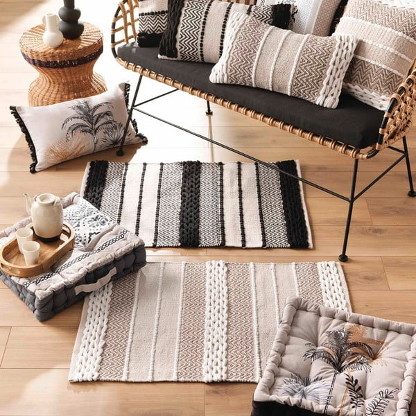 Fotoliu bean bag gri Malaika – douceur d'intérieur-image-1