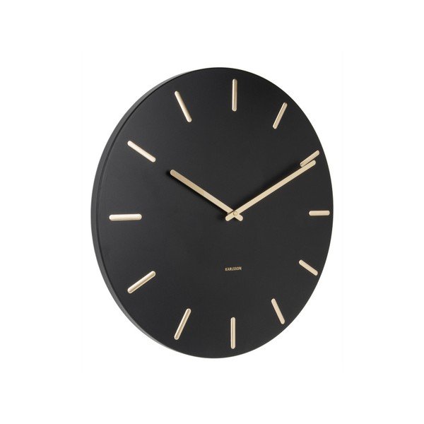 Ceas de perete Karlsson Charm, negru-image-4