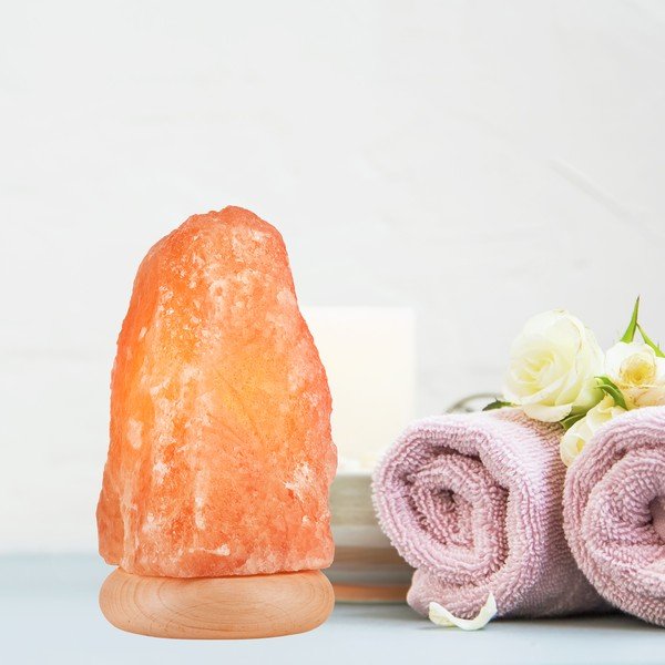 Lampă de sare portocalie, înălțime 23 cm Sally - LAMKUR-image-1