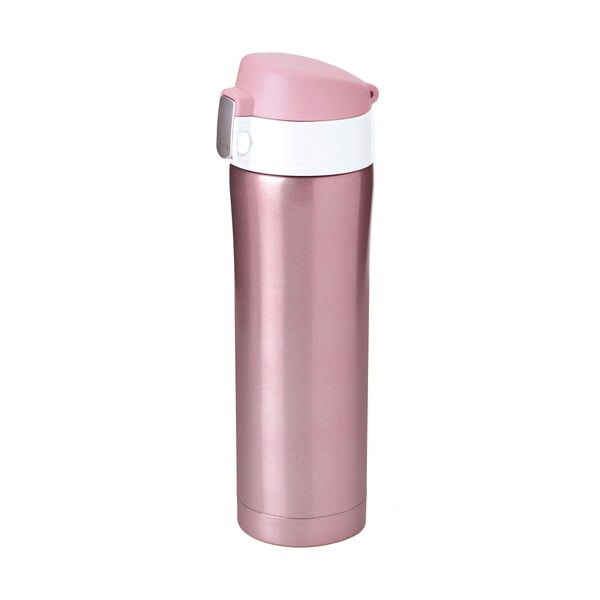 Sticlă termos Asobu Diva Cup Pink/White, 450 ml