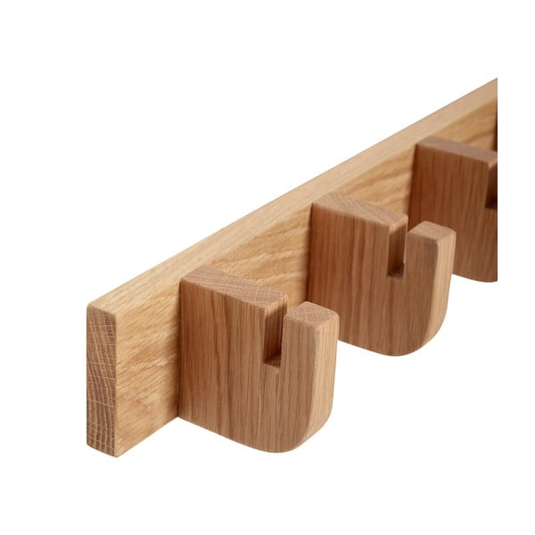 Cuier de perete în culoare naturală din lemn de stejar Nomad – Hübsch-image-3