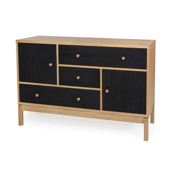 Comodă Woodman AbbeyWood, negru-maro-image-2