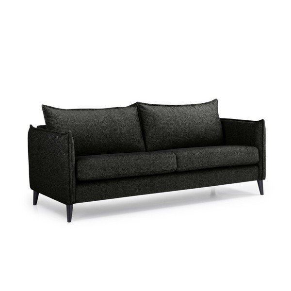 Canapea Scandic Leo, negru, 208 cm-image-3
