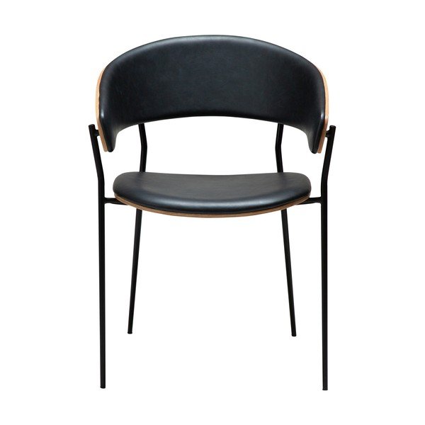 Scaun de dining negru cu cotiere Crib – DAN-FORM Denmark-image-1