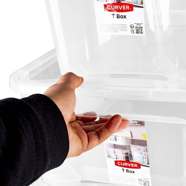 Cutie de depozitare din plastic cu capac T box - Curver-image-3