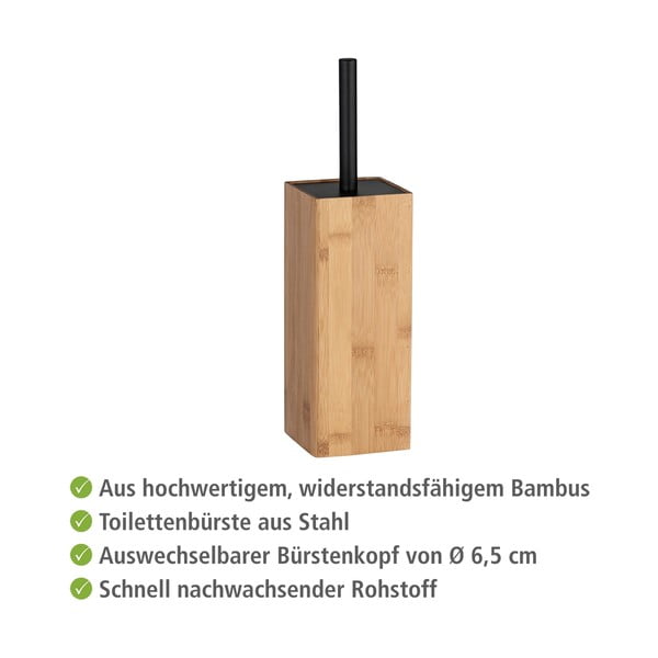 Set de accesorii de baie în culoare naturală din bambus Padua – Wenko-image-4