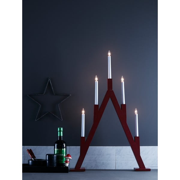 Decorațiune luminoasă de Crăciun roșie Bjurfors – Markslöjd-image-1
