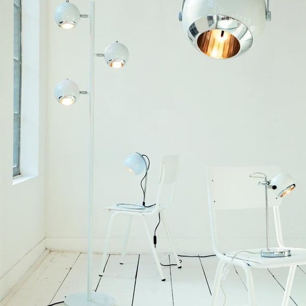 Lampă pentru masă, albă -image-1