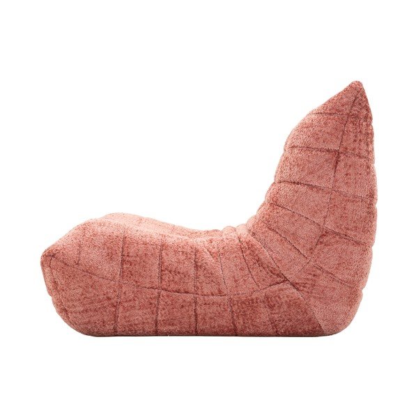 Fotoliu bean bag roz cu tapițerie din țesătură bouclé Mask – Mauro Ferretti-image-4