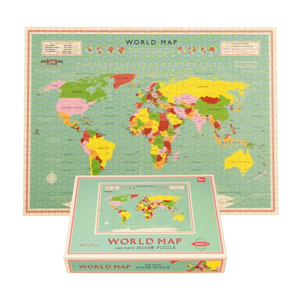 Puzzle (număr de piese 1000) World Map – Rex London