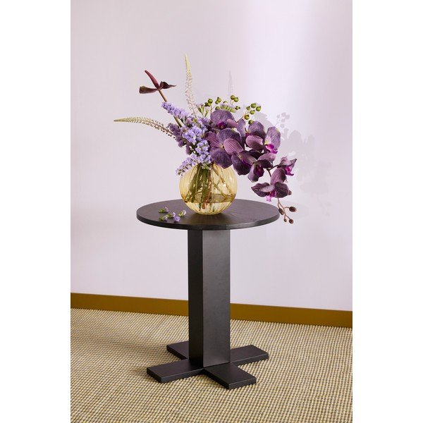 Măsuță auxiliară rotundă cu aspect de lemn de stejar ø 45 cm Koohi – Hübsch-image-2