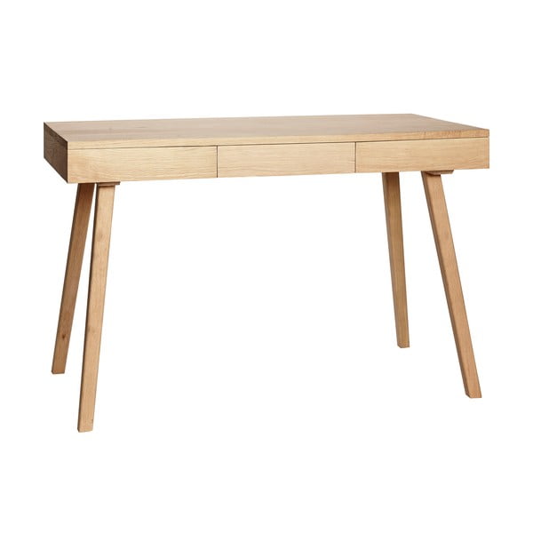 Birou cu aspect de lemn de stejar 57x120 cm Tripple – Hübsch