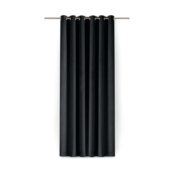 Draperie neagră dimout (semi-opacă) din catifea 200x250 cm Velto – Filumi-image-4
