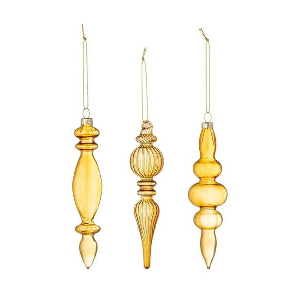 Ornamente de Crăciun 3 buc. din sticlă ø 4 cm Auralia – Bloomingville