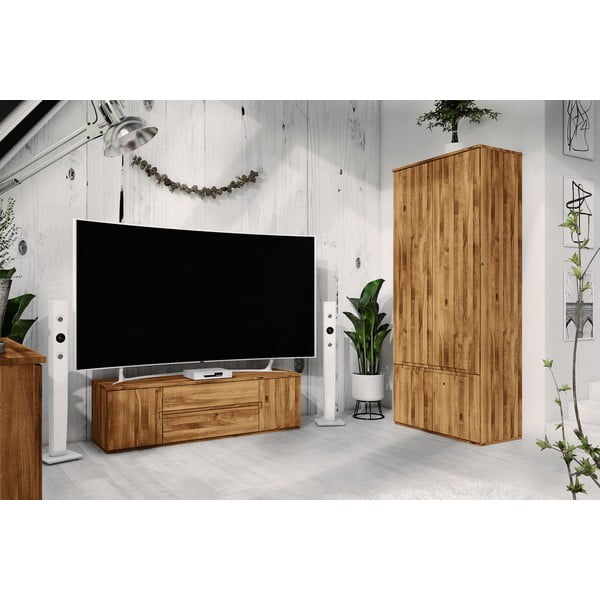 Dulap de stejar 90x206 cm Vento 2 - The Beds-image-3