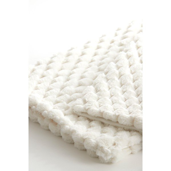 Pătură albă/bej din micropluș/cocolino 130x170 cm Vienne – Light & Living-image-1