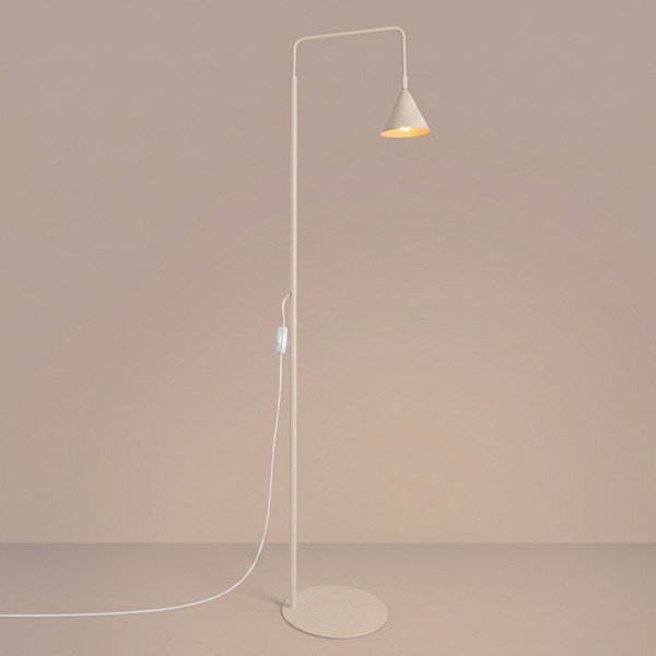 Lampadar bej cu structură flexibilă din oțel (înălțime 165 cm) Zylo – Sollux-image-2