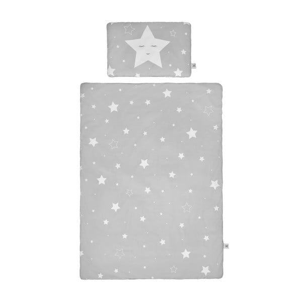 Set păturică matlasată din bumbac și pernă pentru copii BELLAMY Shining Star, 100 x 135 cm