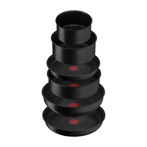 Set de vase pentru gătit 7 buc. din aluminiu INGENIO Black stone L3998702 – Tefal-image-3