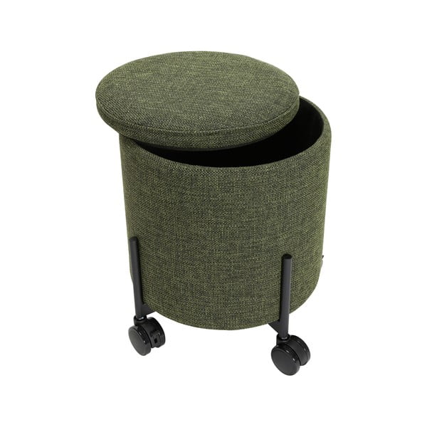 Puf cu roți verde Contain – Hübsch-image-4