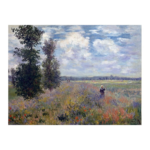 Tablou Claude Monet - Poppy Fields near Argenteuil, 80x60 cm