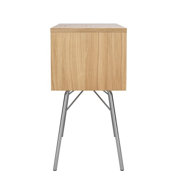 Noptieră în culoare naturală cu aspect de lemn de stejar Rayburn – Woodman-image-3