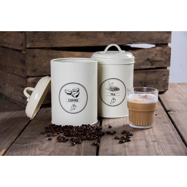 Recipiente 3 buc. din oțel pentru cafea/pentru ceai – Esschert Design-image-3