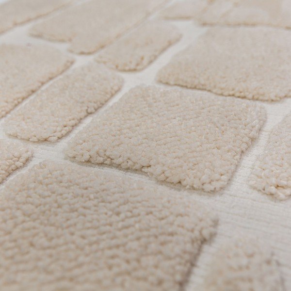 Covor crem 200x300 cm Esra Cobbled – Flair Rugs-image-2