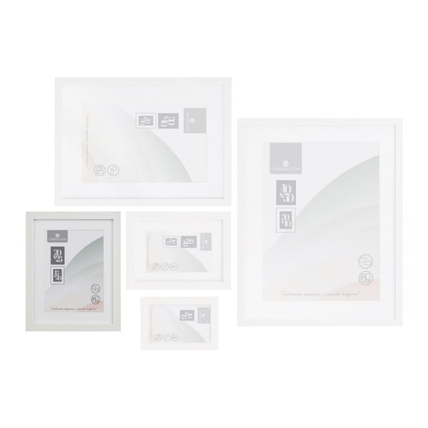 Ramă foto albă cu picior de susținere, de agățat 22,5x28 cm Sencillo – Casa Selección-image-1