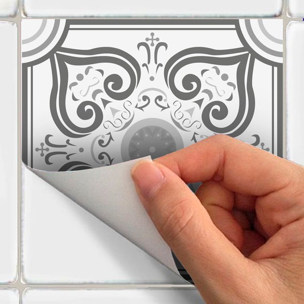 Set 24 autocolante de pereteAmbiance Gythio, 10 x 10 cm-image-1