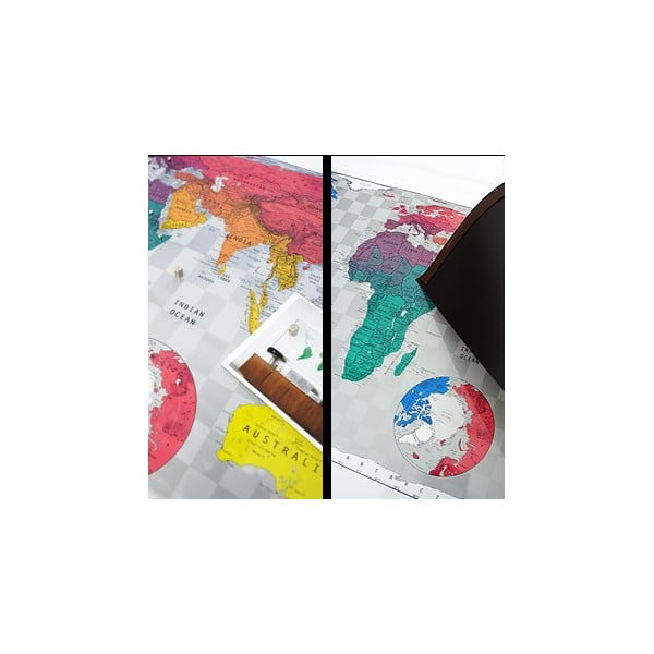 Hartă magnetică a lumii Future Map, 101 x 58 cm, verde-image-1