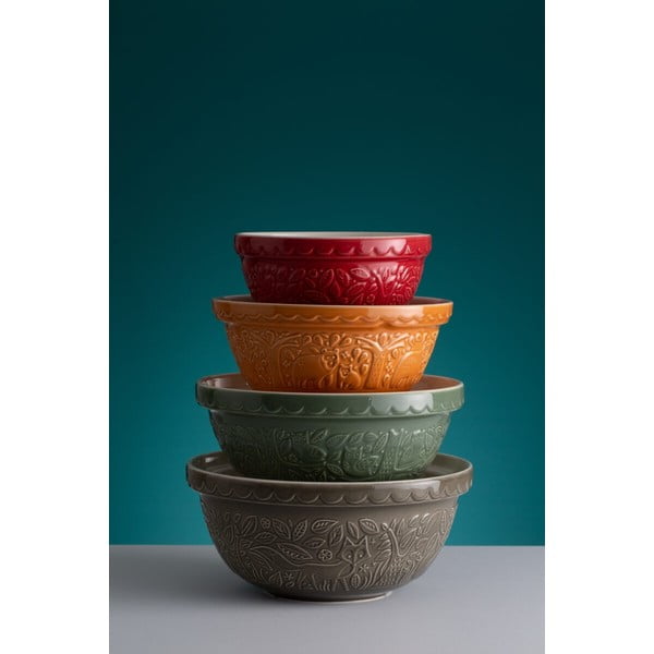 Bol roșu din gresie ø 21 cm In the Forest – Mason Cash-image-2