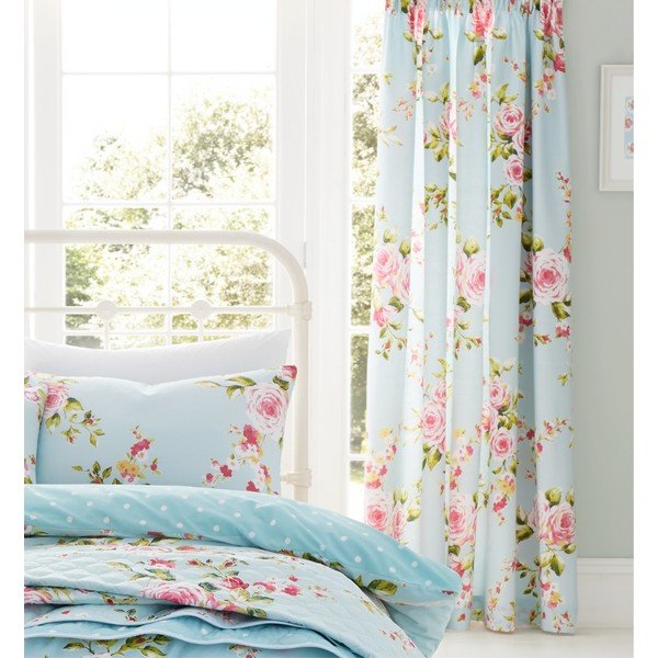 Set 2 draperii Catherine Lansfield Canterbury Plague, 168 x 183 cm-image-3