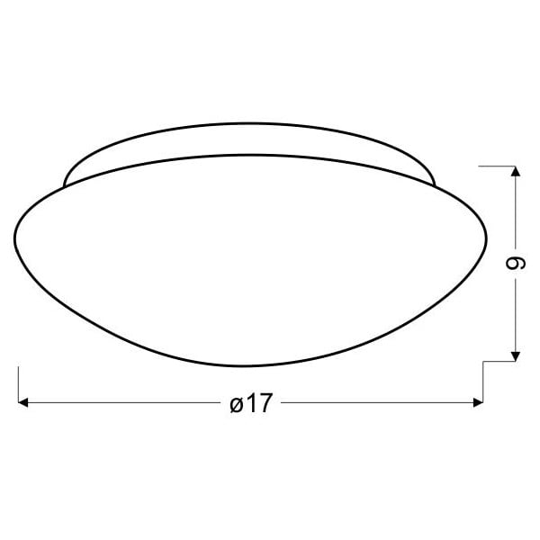 Plafonieră albă cu abajur din sticlă ø 17,5 cm Nina – Candellux Lighting-image-2