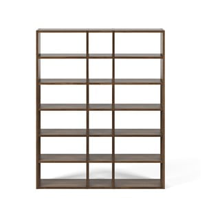 Bibliotecă TemaHome Pombal, lățime 182 cm, maro închis