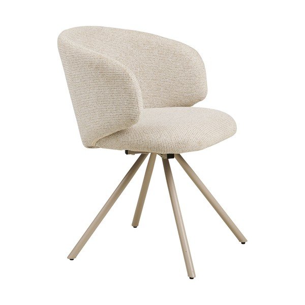 Scaun de dining bej tapițat Fulham – House Nordic-image-3