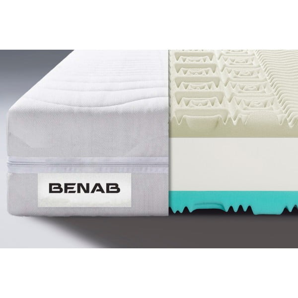 Saltea fermă/mediu-fermă din spumă reversibilă 160x200 cm Visco Comfort – BENAB-image-1