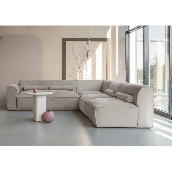 Colțar bej (cu colț pe partea dreaptă) Flex Felix – Miuform-image-1