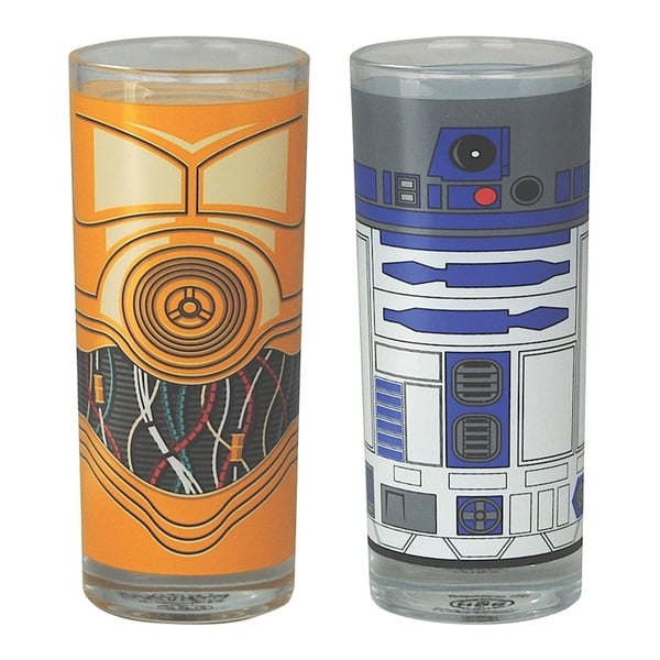 Set 2 pahare Star Wars™ R2D2 & C3PO, 300 ml