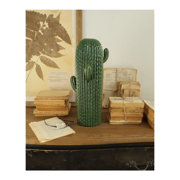 Decorațiune din ceramică Orchidea Milano Cactus, înălțime 46 cm