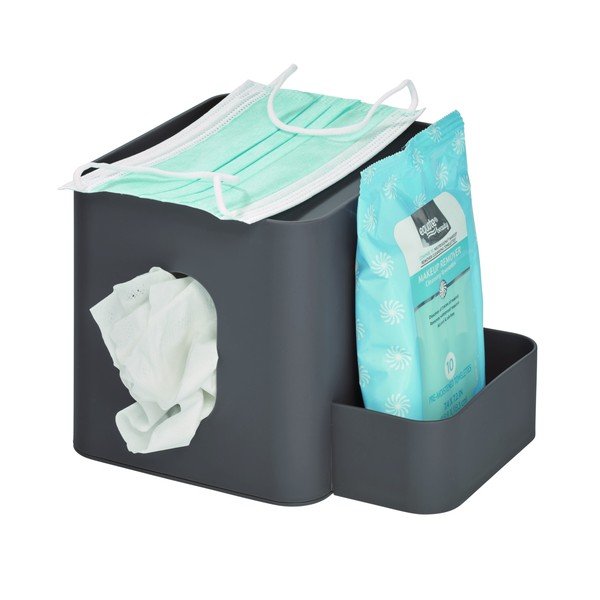 Cutie pentru șervețele iDesign Caddy, gri-image-3
