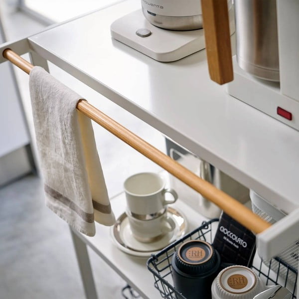 Etajeră alb mat din oțel 60x90x46,5 cm Tower – YAMAZAKI-image-2