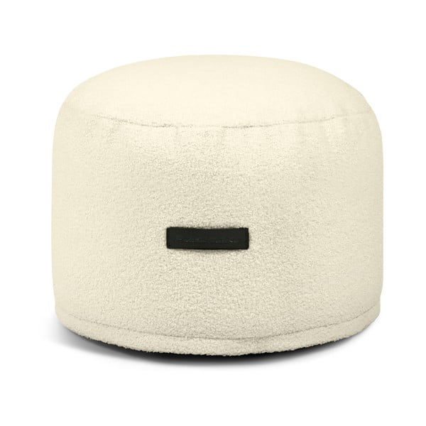 Fotoliu bean bag crem cu tapițerie din țesătură bouclé Mini – SLOWDOWN