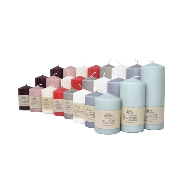 Lumânare Eco candles by Ego dekor Top, durată ardere 30 h, maro-image-1
