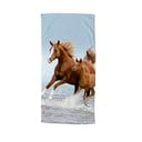 Prosop de plajă albastru/maro din catifea pentru copii 75x150 cm Free – Good Morning