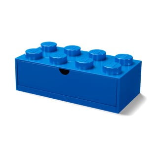 Cutie cu sertar pentru birou LEGO®, 31 x 16 cm, albastru
