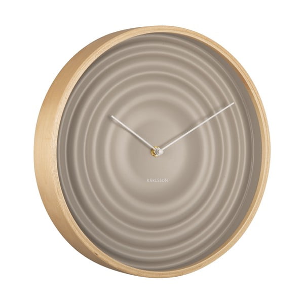 Ceas de perete Karlsson Ribble, ø 31 cm, bej-image-2