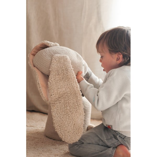 Coș de jucării pentru copii crem din material textil ø 25x30 cm Rita the Rabbit – Lorena Canals-image-3