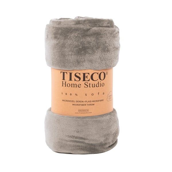 Pătură din micropluș Tiseco Home Studio, 130 x 160 cm, maro