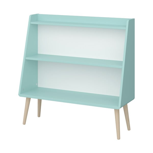 Bibliotecă de copii turcoaz 81.3x80 cm Gaia - Tvilum-image-3